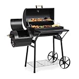 Klarstein Beef Brisket Smoker Grill - Holzkohlegrill/Smoker, rostfreie...