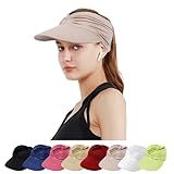 TAGVO Sun Visor Hüte für Damen, mit großer Krempe Faltbar Visor Cap...