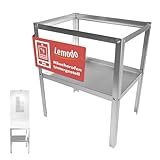 Lemodo Untergestell für Räucherofen aus legiertem Stahl, stabiler Tisch...