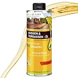 HeliaCARE BIO Terrassenöl Farblos - Premium Holzpflegeöl Außen - Outdoor...