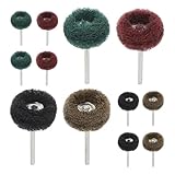 Gogogmee 24 Stück Teiliges Nylon Polierbürsten Schaft Schleif...