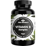 Vitamin B Komplex hochdosiert - 180 vegane Kapseln - Alle 8 B-Vitamine (B1,...