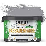 SEEBAUER diy Silikat-Fassadenfarbe Grau 5L für Außen (No. 227 Fossil...