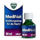 Wick MediNait Erkältungssirup für die Nacht, Spar-Set 2x90ml. Wirkt gegen...