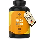 Maca Kapseln Gold 20:1 hochdosiert - 8000 mg PRO Kapsel (200 Stück)...