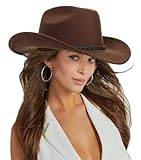 Western-Cowboyhut für Herren und Damen, klassischer Fedora-Hut zum...