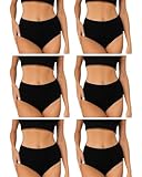 Taillenslip Damen (6er-Pack) Slips Taille, Formslip & Hüftslip aus...