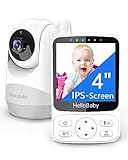 HelloBaby Babyphone mit Kamera,4' IPS-Bildschirm und 29 Stunden...