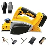 Akku-Hobel Kompatibel mit Dewalt 18V Batterie, 16500 r/min,Hobelmaschine,...