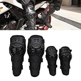 Motorrad Knieschoner und Ellenbogenschoner Set,4 Stück verstellbare Knie...