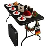 Floordirekt- Gartentisch Klappbar Kunststoff 180 x 73 cm - Buffettisch mit...