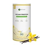 Vetain Vegan Protein VANILLE - BIO Veganes Proteinpulver - Bestens...