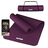 ALPIDEX Yogamatte 183 x 60 x 0.8 cm Phthalatfreie Fitness Matte E-Book...