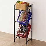 Metall-Getränkekistenregal für 3 Kisten, 150 kg Tragkraft, platzsparendes...