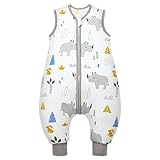 Mosebars Ganzjähriger Baby Schlafsack Mit Füßen - 2.5 Tog Reine...