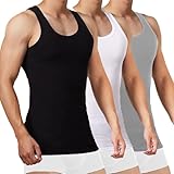 FALARY Sportunterhemden für Herren Tank Top Herren Baumwolle Männer...