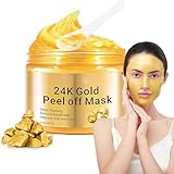 24k Gold Peel Off Maske, Anti Falten Anti Aging Gesichtsmaske für Jeden...