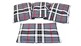 Kirschkernkissen SCHOTTEN - DESIGN 2 er Set Langes 36 x 18 cm 3 Kammer +...