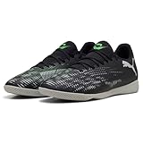 PUMA Unisex Future 8 Play IT Fussballschuh, Black Silver-Fluo Green, 46 EU