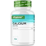 Calcium - 240 Tabletten - 800 mg Kalzium aus Calciumcarbonat pro...