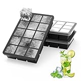 Ankway Eiswürfelform mit Deckel, 3er-Pack Silikon Eiswürfelbehälter, 45...