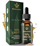 Naturstolz® CBD ÖL 15% - Vollspektrum Extrakt - CBD Tropfen mit 1500mg...