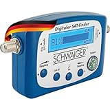 SCHWAIGER SAT Finder Satellitenerkennung LCD Bildschirm beleuchtet digital...