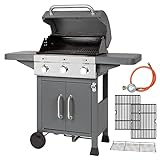 ProfiCook Gasgrill mit 3 Zonen inkl. Hochleistungsbrenner (bis 450°C),...