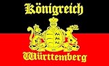 Königreich Württemberg mit Schrift Flagge/Fahne 30x45 cm