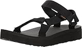 Teva Damen Midform Universal Keilsandale, Schwarz, 42 EU