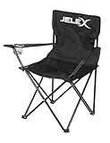 JELEX Expedition Campingstuhl mit Rückenlehne, integrierten Armlehnen und...