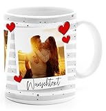 SpecialMe® Tasse mit Foto und Wunschtext Foto-Geschenk Fototasse...