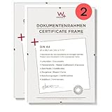 walther design Bilderrahmen Klarglas21 x 29,7 cm (DIN A4) Dokumentenrahmen...