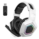 Fockety Kabelloses Gaming-Headset, 2,4 GHz Kabelloser...