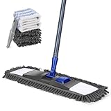 Masthome Wischmopp,Bodenwischer Set mit 4 Wischpads,Chenille Flachmopp mit...