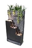 Springbrunnen BK845 mit LED Beleuchtung Gartenbrunnen mit Dekorationsbecken...