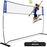 BAGAIL Volleyballnetz, 12ft/20ft tragbares Volleyballnetz für den Garten -...