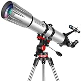 HUGERSTAR Teleskop, Teleskop Astronomie Profi für Erwachsene, 90mm Blende...