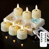 Bryxidor Wiederaufladbares 6er-Pack Timerfunktion Fernbedienung...