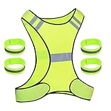 lzijun Reflektierende Weste Set, Fahrrad Warnweste, Sicherheitsweste,...