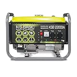 KS BASIC 2200А Stromerzeuger, 5,5 PS 4-Takt Benzinmotor, Aluminium...
