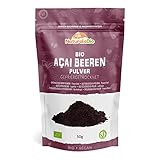 Bio Acai Pulver – 50 g gefriergetrocknetes Acai-Beeren Pulver...