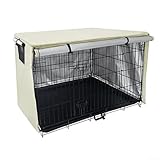 Jotekonoby Stressreduzierende Hundekäfig-Abdeckung mit elastischen Knebeln...