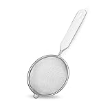 Fackelmann Sieb Ø 10 cm, Küchensieb aus Edelstahl, feinmaschiger Seiher...