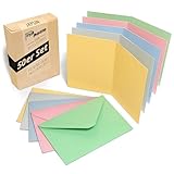 Japun - 50er Set blanko Falt-Karten inkl. Briefumschläge, Klapp-Karten zum...