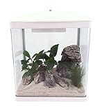 AquaOne Aquarium Komplettset LED mit Pumpe HR-300 weiß I Kleines...