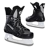 ATTABO Hockey Schlittschuhe Herren in Schwarz Größe 44 EU Eishockey...