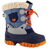 Spirale Unisex-Kinder Fabi Schneestiefel, Blau (Celeste 02319226), 21 EU