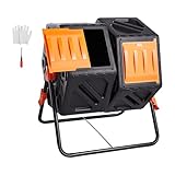 VEVOR Tumbling-Komposterbin Komposter Tumbler 140 L, Trommelkomposter...