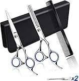 NWOUIIAY Haarschere Set 6,7 Zoll Friseurschere Professionell Haarscheren 2...